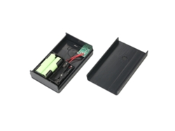 Cargador solar para pilas recargables AA/AAA 1W 4V Negro