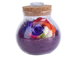 Lámpara LED RGB rosa romántica para botella con control remoto - Morado