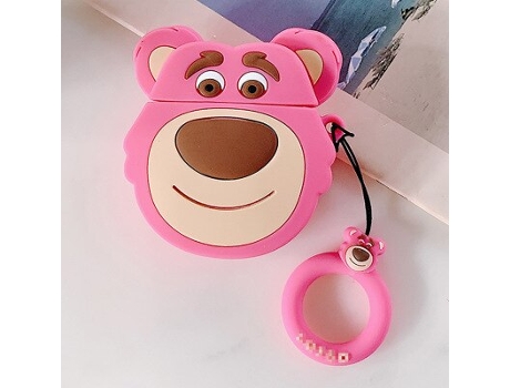 Funda protectora para auriculares Stitch Cartoon Airpod [Azul pavo real]