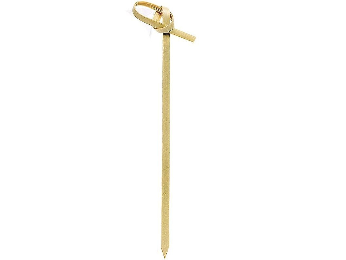 200 Palillos De Cóctel De Bambú Hechos A Mano, 12 Cm (4,7 Pulgadas)