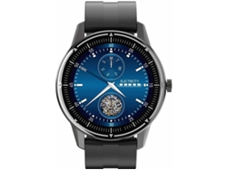 Reloj inteligente para Android e iOS con monitorización de ritmo cardíaco, pasos y sueño, control de música, resistente al agua IP67 para hombre Yizhood (negro)