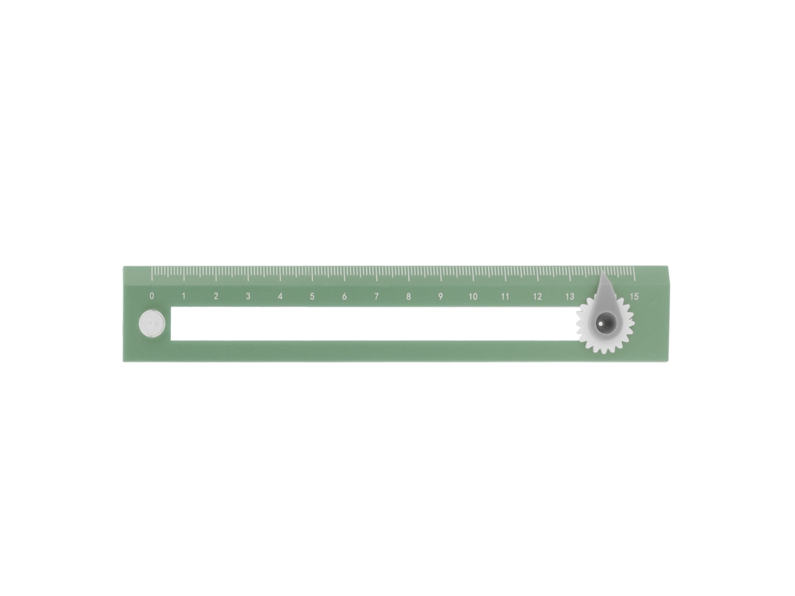 Compás Y Regla 2 En 1 Preciso Herramienta De Dibujo Y Medida Para Estudiantes Geometría Verde