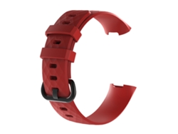 Correa para Fitbie Charge 3 roja (unicolor, gama alta)