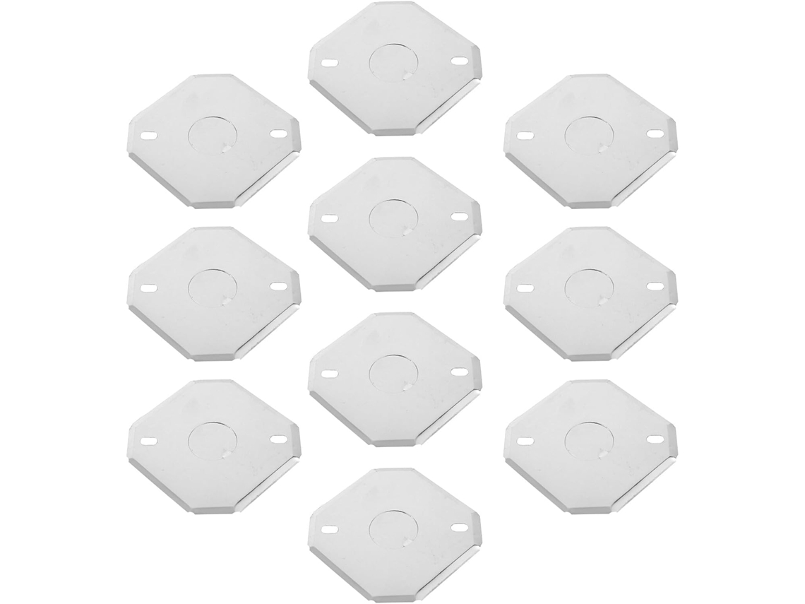 10 25 Juego De Tapas Metálicas Octogonales De 4x16