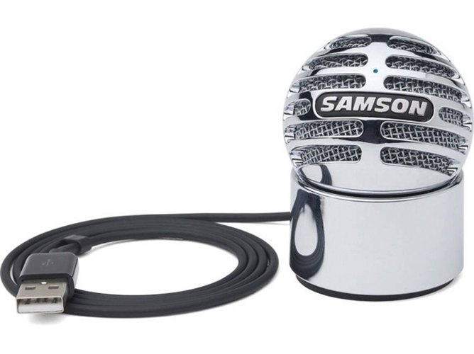 Micrófono De Condensador para voz instrumento samson meteorite usb plata cable frecuencia 20hz20 khz