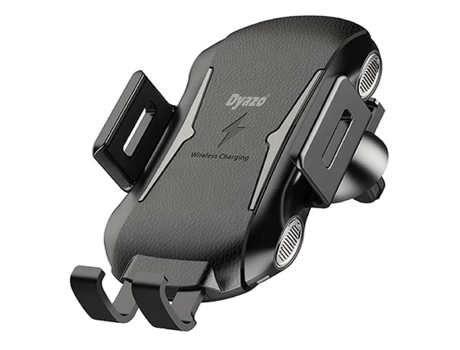 Soporte de cargador de coche inalámbrico de 10 W Ventilación de CA con soporte para móvil con sensor automático (negro)