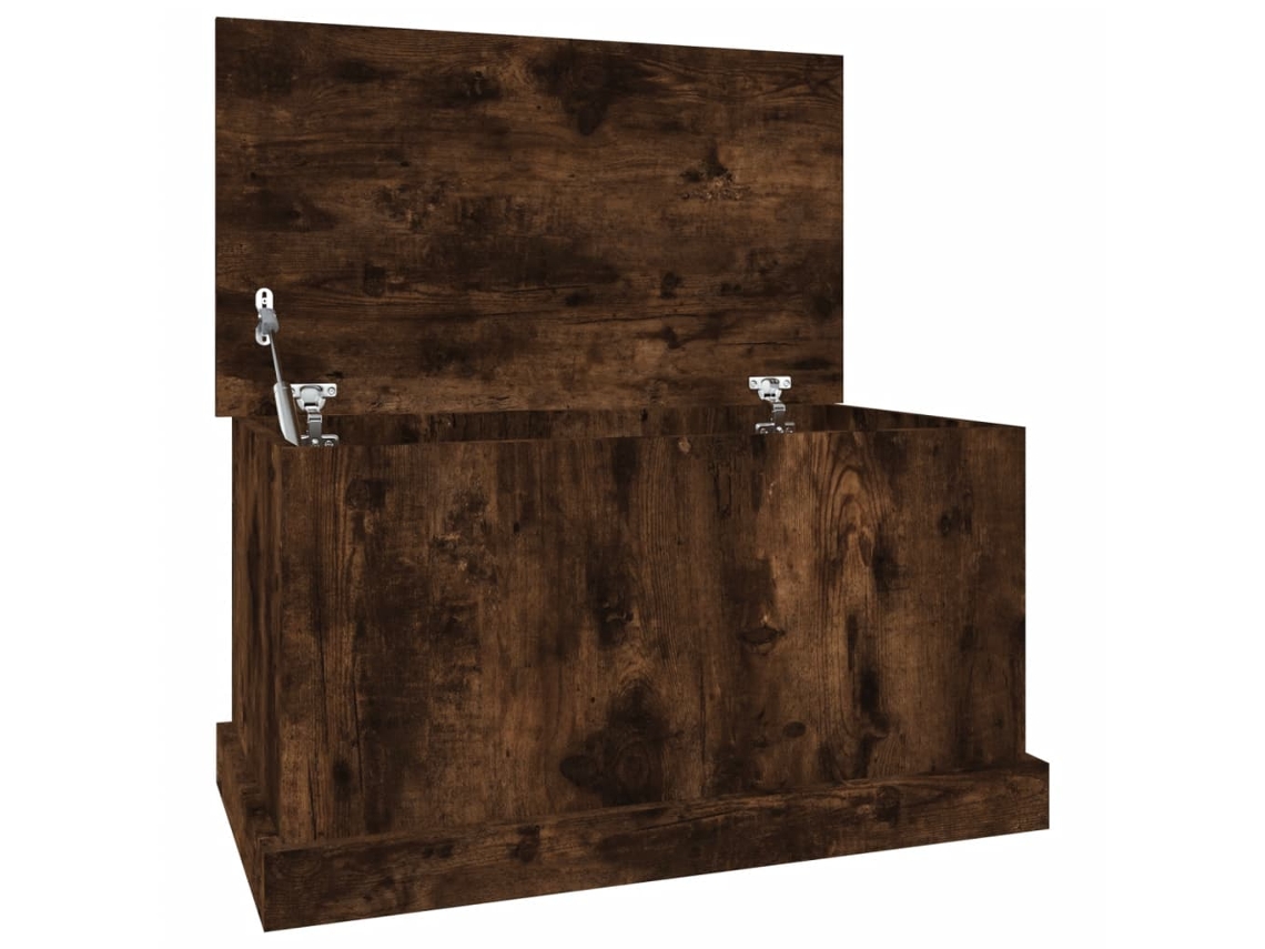 Caja de almacenaje de madera de roble ahumado de MAISON EXCLUSIVE (70x40x38 cm)
