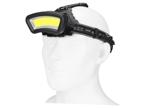 Linterna frontal Casco de equitación Luz LED Linterna frontal Luz frontal (Negro)