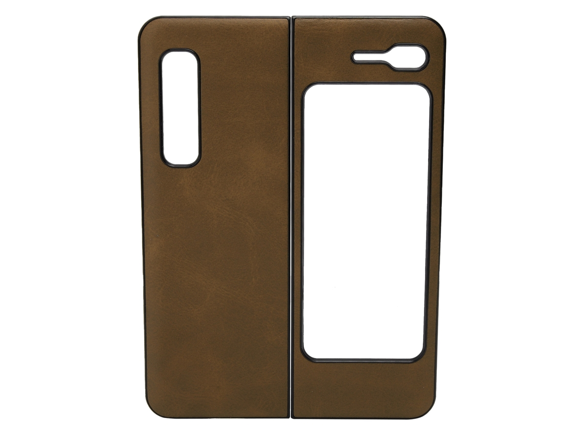 Capa De Couro Protetora Anti-impacto Para Samsung Galaxy Z Fold 1 / W20 Marrom