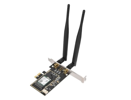 HURRISE Tarjeta de Red Wifi Tarjeta de Red Pci-E Tarjeta de Red Pcie Pc de Escritorio 5.0 Antena Caja de Tarjeta de computadora
