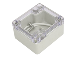 Caja de conexiones para proyectos eléctricos en plástico ABS, a prueba de polvo, IP65, 65 mm x 60 mm x 36 mm CHABERLU