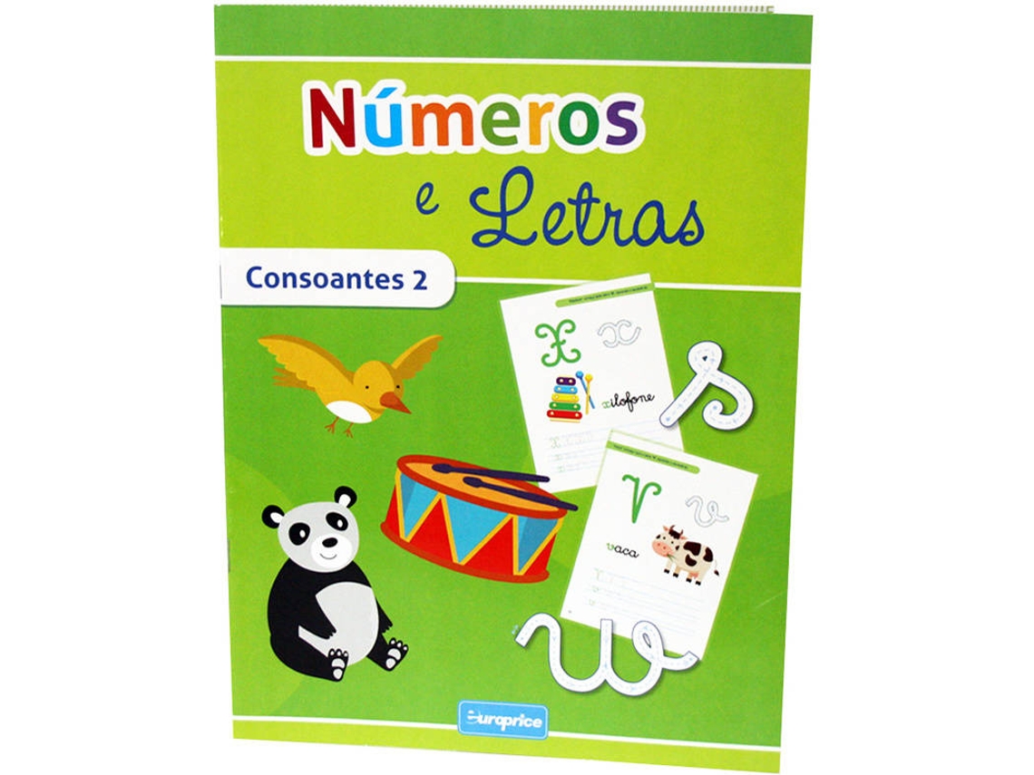 Libro Números e Letras - Consoantes II de Europrice (Portugués)