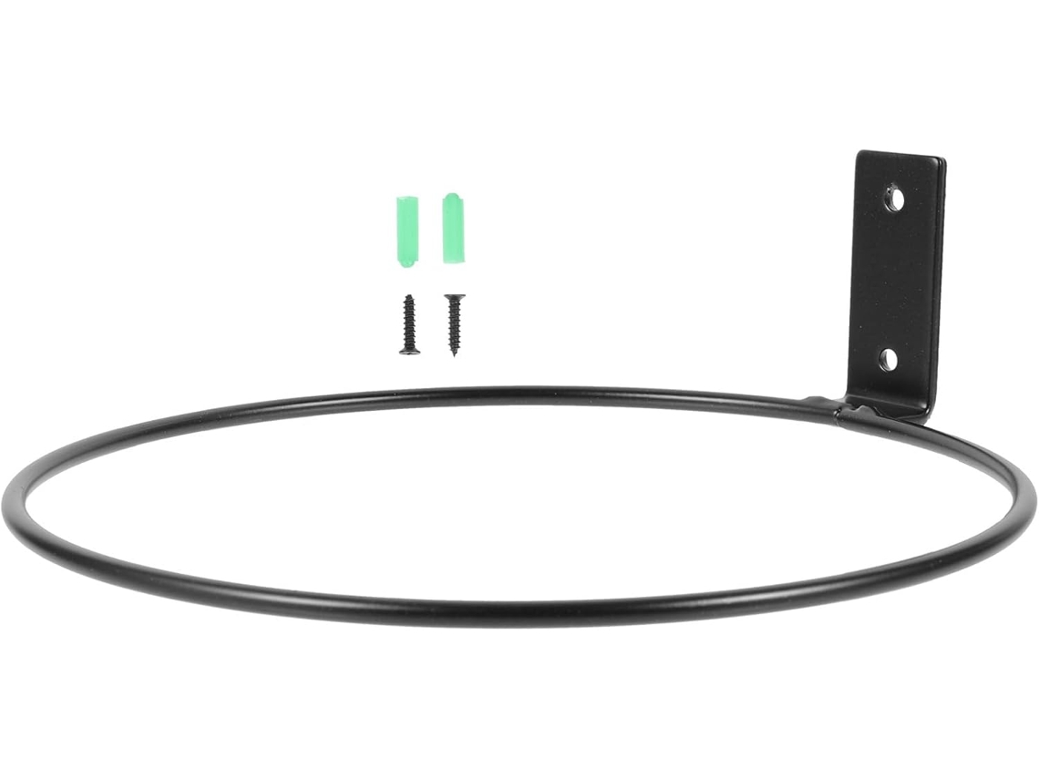 Soporte De Pared De Hierro Forjado Negro De 8 Pulgadas Para Macetas