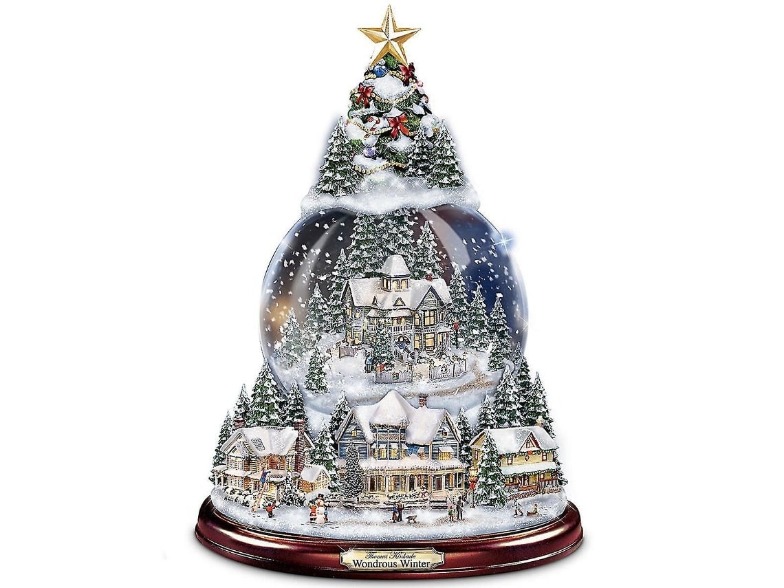 Juego de 5 bolas de cristal navideñas, decoración navideña con pegatinas, ergonómicas, para uso diario STELASPLEN