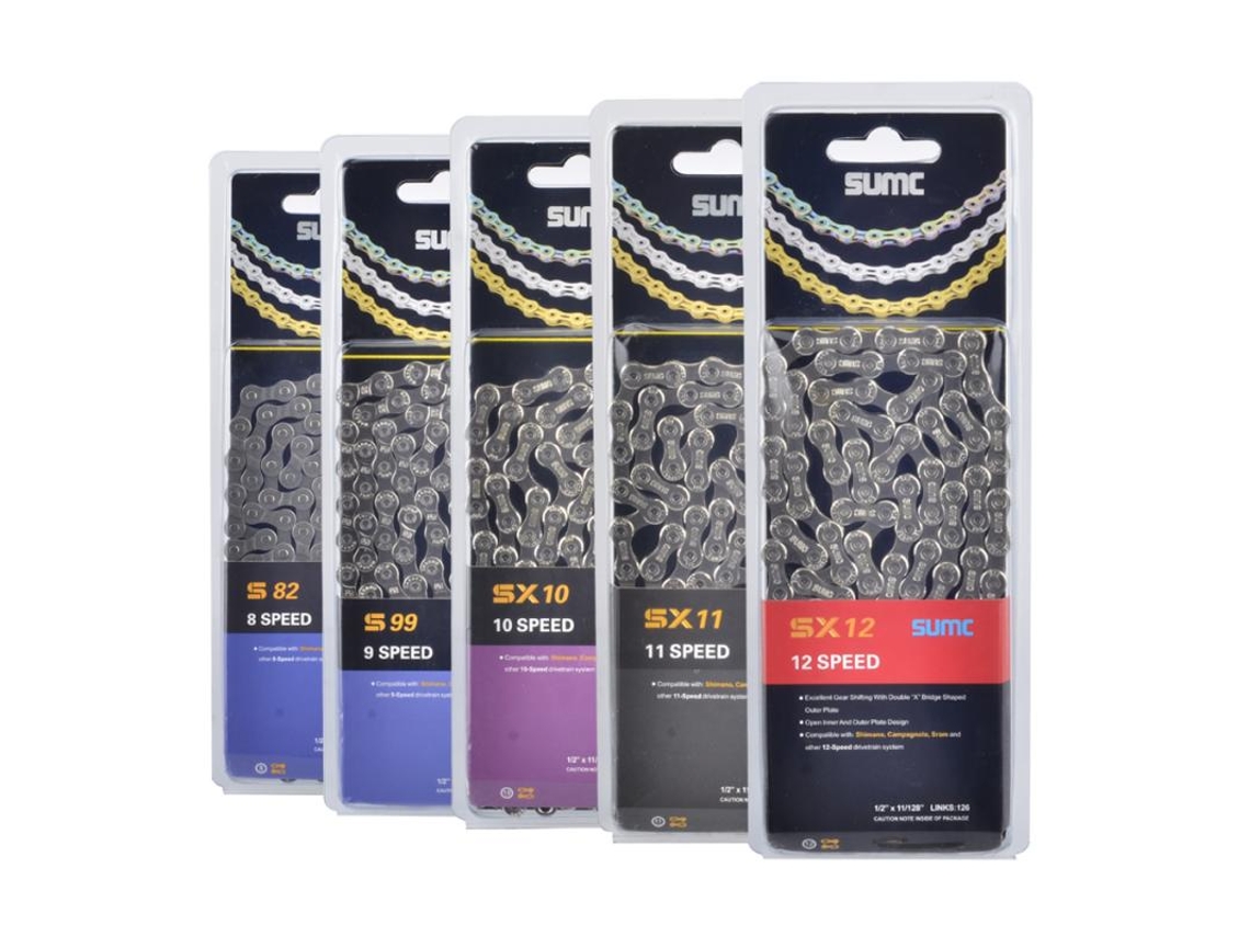 Cadenas de bicicleta SUMC 8 de 12 velocidades, 116L, para MTB y carretera, compatibles con Shimano, SRAM y Campagnolo.