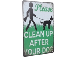 Cartel Impermeable ''cuidado Con El Perro'' Para Césped - No Se Permiten Excrementos De Perros