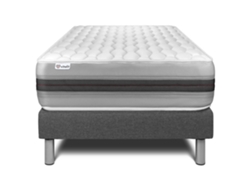 Set Recuperador De Resortes Vital 120 X 200 Cm Kit Somier Gris