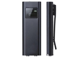 Grabadora de voz profesional con un solo botón, ideal para reuniones, entrevistas y discursos. 16 GB. Yizhood (negra).