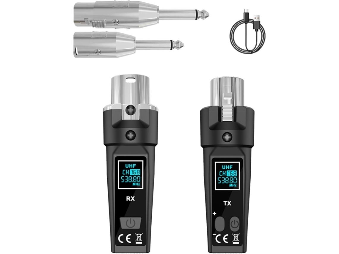 Sistema De Micrófono Con Cable Uhf Para Guitarra Y Bajo, Mezclador Pa, Rango De 110 Db