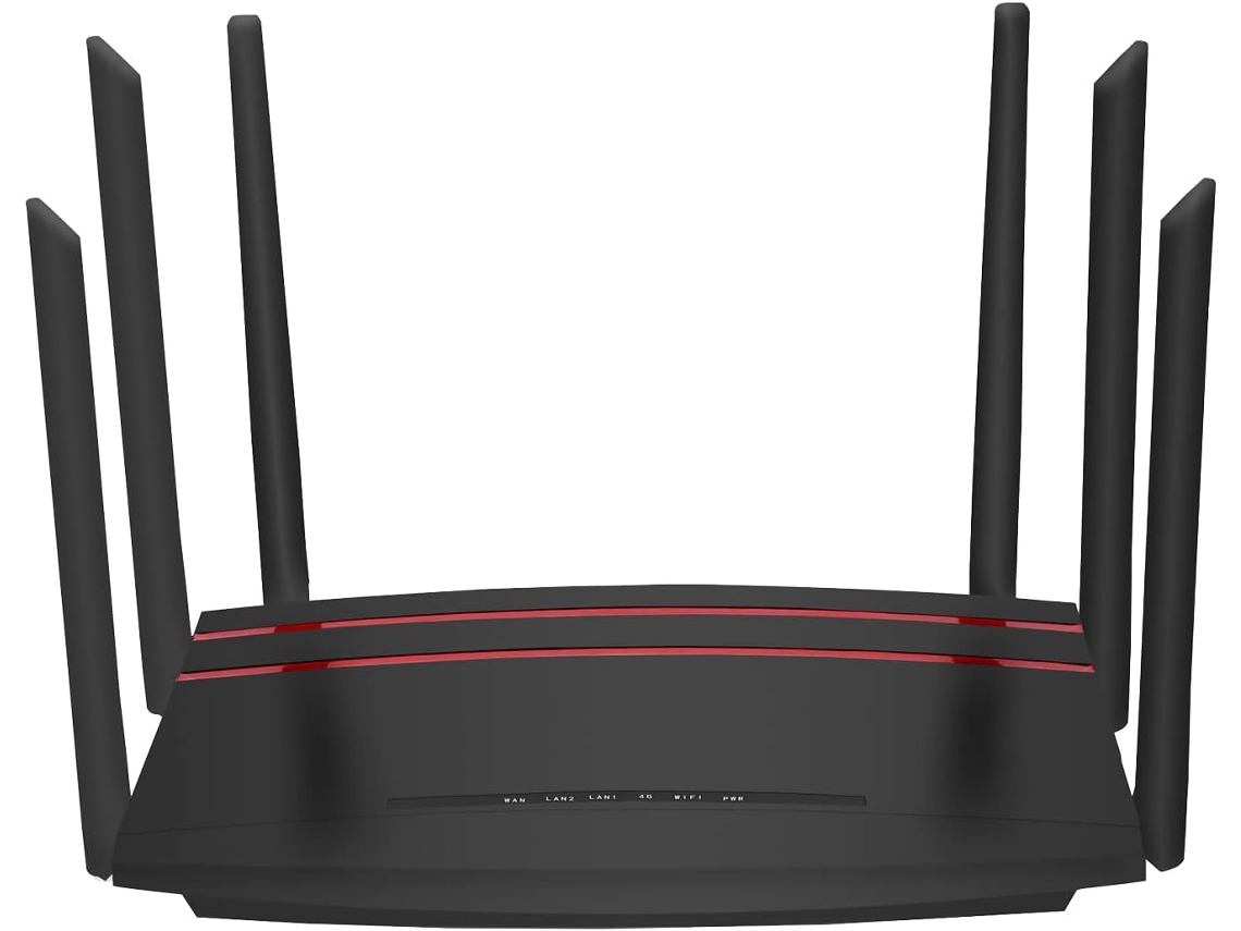Router Wifi 4g Gigabit De Doble Banda De 1200m (2,4/5,8 Ghz) Con 1 Puerto Wan/lan Para Uso Doméstico/de Oficina (enchufe Europeo).