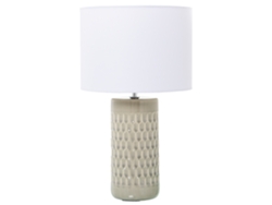 Lámpara de Mesa DRW (Crema - Cerámica - 25x42 cm)