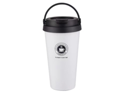Termo para coche de acero inoxidable con doble aislamiento de 500 ml (blanco)