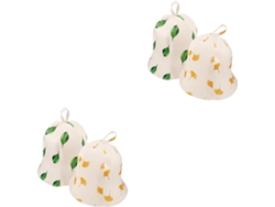 Juego de 4 gorros de sauna de secado rápido, gorros de ducha, accesorios de sauna, artículos de fieltro Gokoco