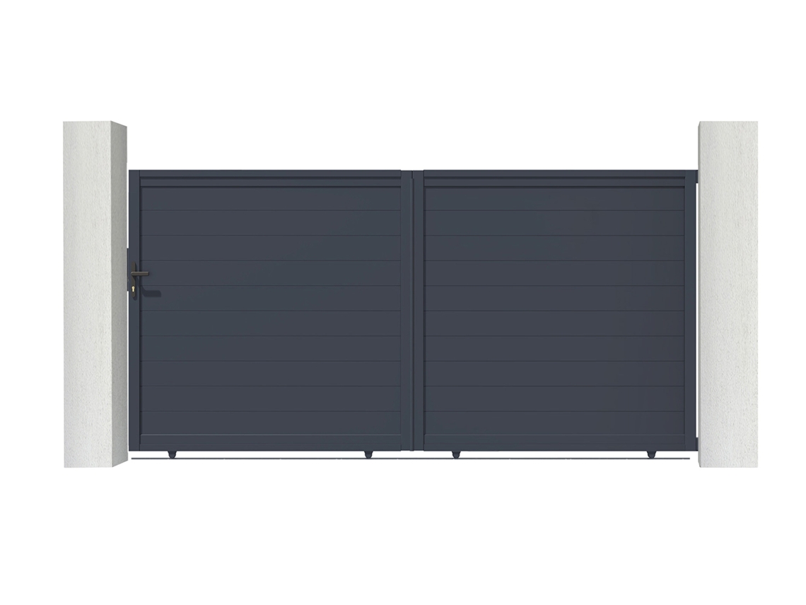 Puerta corredera de aluminio soldado EIGER 3,5m H.180cm