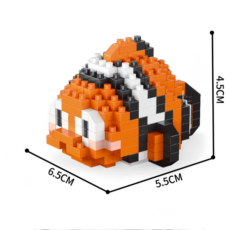 Juguetes De Bloques De Construcción De Animales Marinos En Miniatura, Regalos De Rompecabezas De Bricolaje, Adecuados Para Niños.