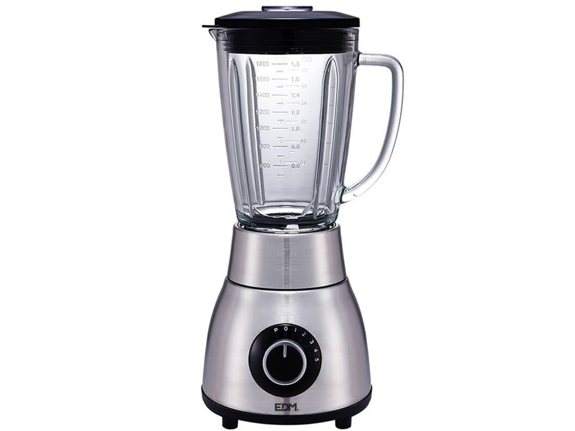 Batidora Vaso EDM 07579 (1200 W - 1.8 L - Plateado)