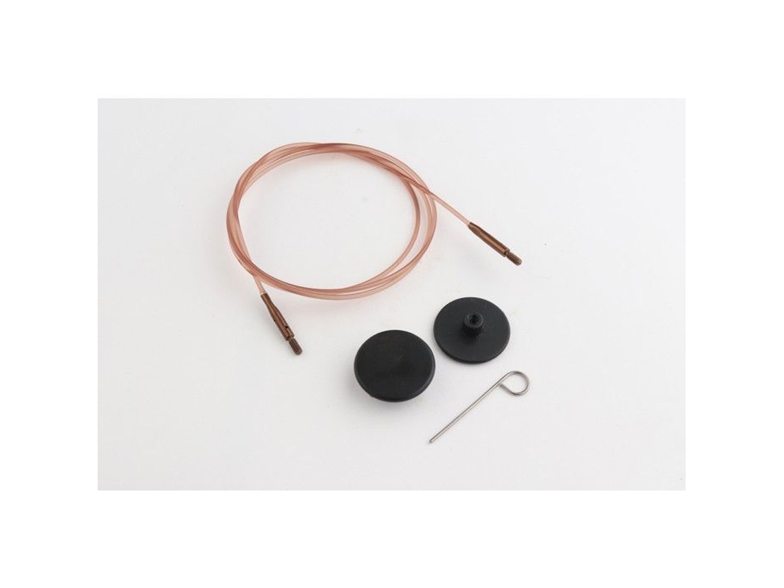 Agujas circulares fijas Knit Pro Ebony 60 cm 12 mm