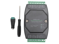 Módulo De Salida Analógica De 8 Canales Y 12 Bits, Conversión Rtu Rs485 Dc7-36v, Aislamiento Estable.