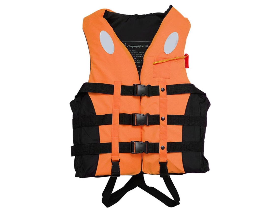 Chaleco de pesca con silbato, seguro, impermeable y flotante.