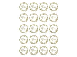 20 Calcomanías De Oro De Oro Artemio