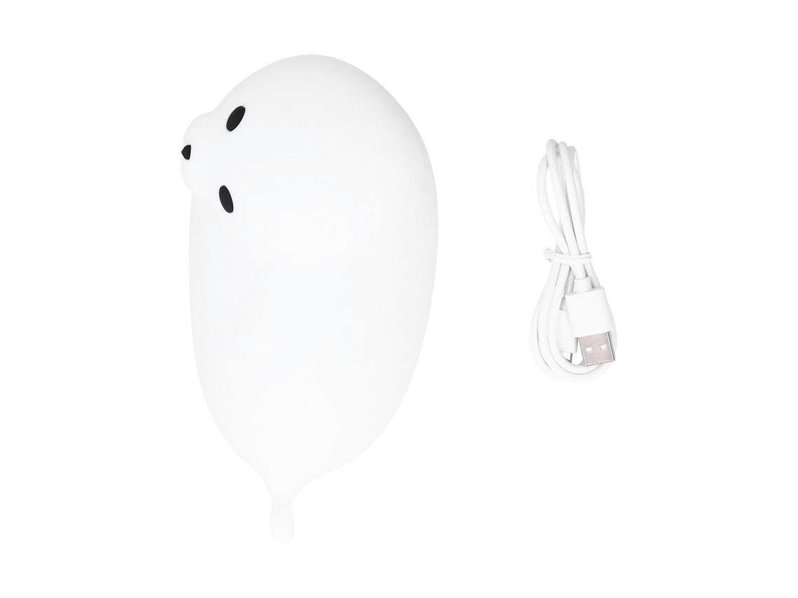 Lámpara de noche de silicona de 1,3 W, innovadora luz nocturna USB con iluminación blanca. CHABERLU