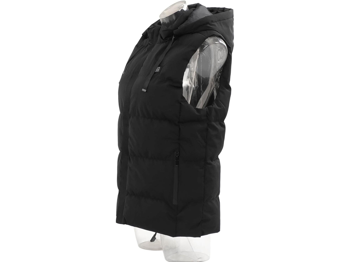 Chaleco Con Capucha Calefactable Para Actividades Al Aire Libre En Invierno Con Calefacción De Fibra De Carbono.