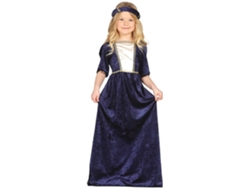 Disfraz de Niña DISFRAZZES Dama Medieval Azul (Talla: 7 a 9 años)