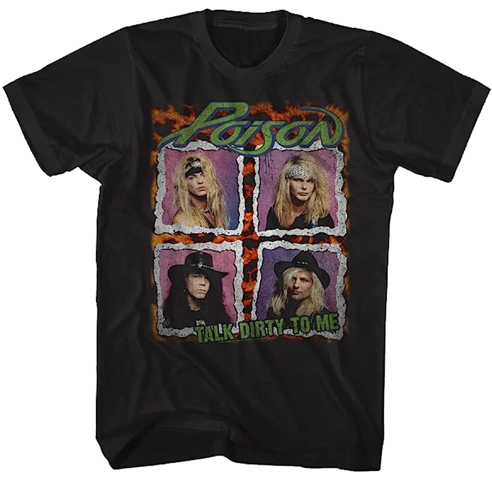 Poison "swear Words" T-shirt Unisex Rockinstone Size:xxl