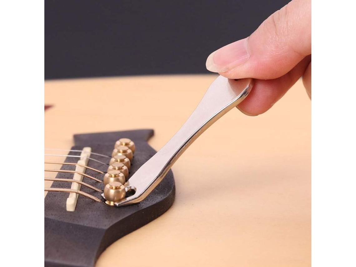 Extractor De Clavijas De Puente Para Guitarra Acústica Y Ukelele Herramienta De Acero Inoxidable