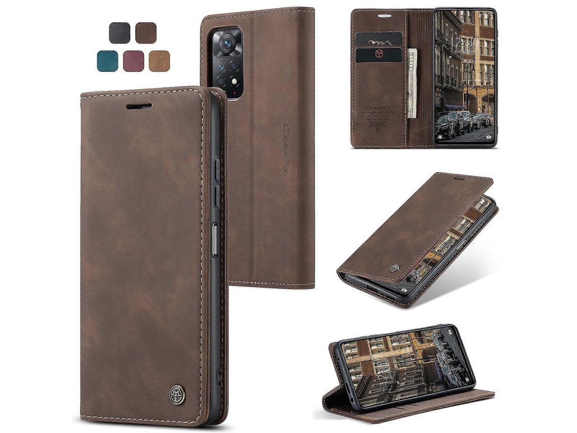 Funda Tipo Cartera Compatible Con Xiaomi Redmi Note 11 Pro, Con Ranura Para Tarjetas, Tapa Y Soporte Magnético. Compatible Con Xiaomi Redmi Note.