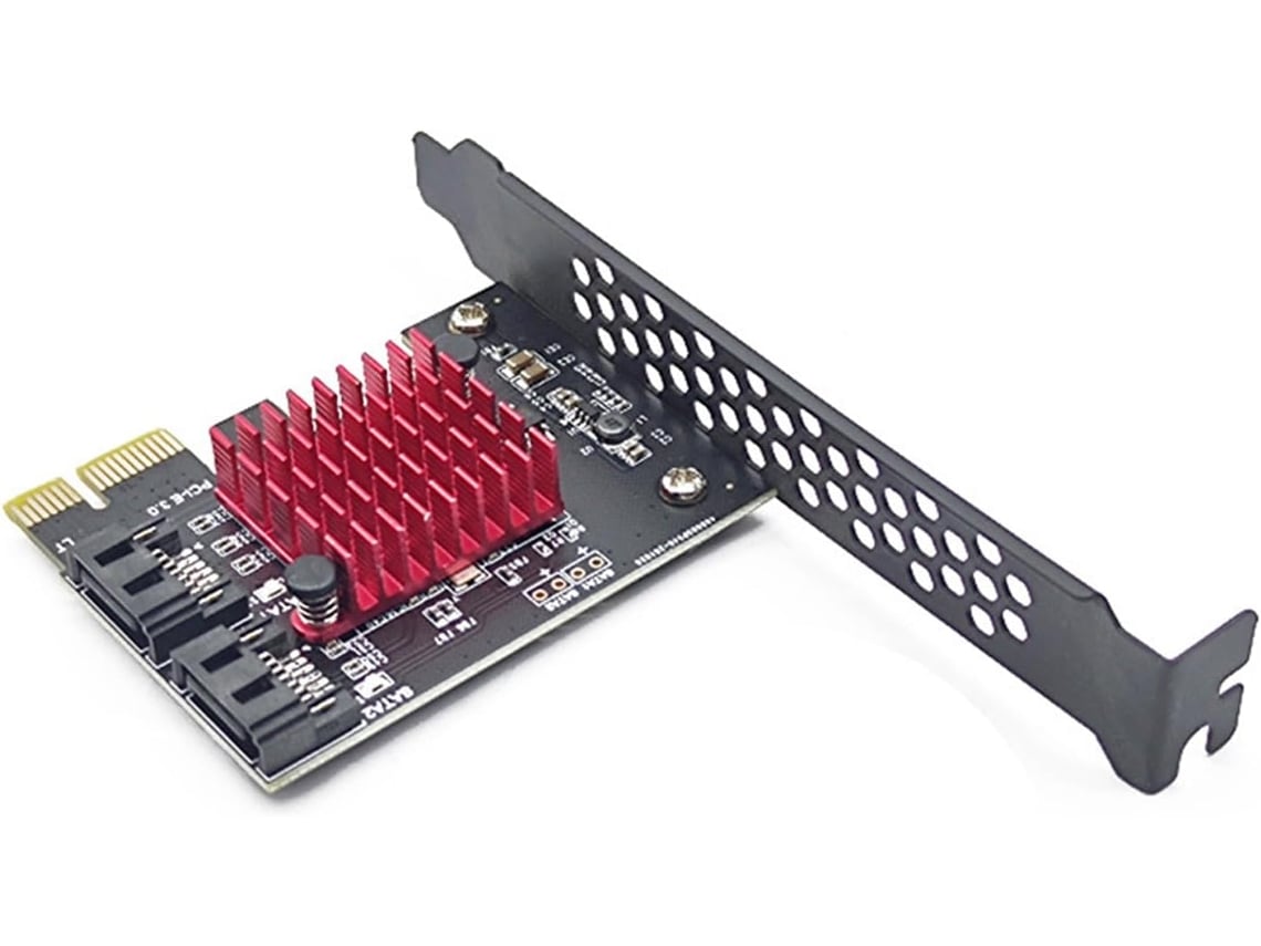 Expansión De Disco Duro Pcie 1x Gen3 A Sata3 0 Jmb582 Con Chip Completo