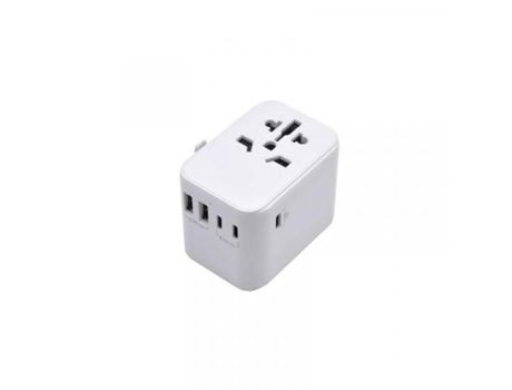 EWENT ADAPTADOR UNIVERSAL DE VIAJE+2USB Y 3USB-C