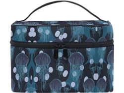 Neceser Cuero Con Cremallera Portátil Organizador Para Mujer Diseño