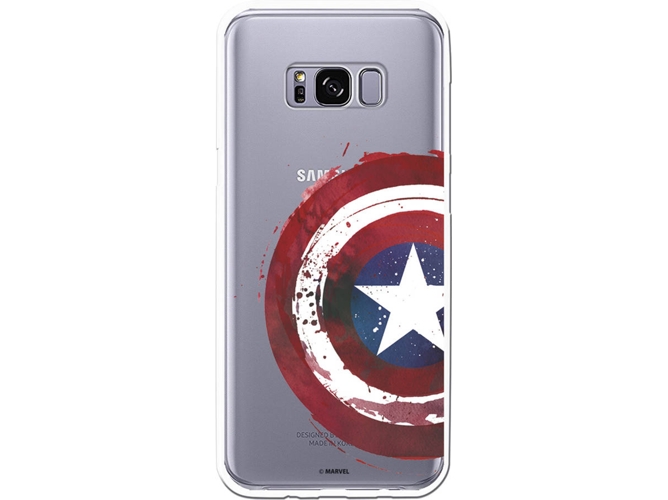 Carcasa Samsung Galaxy S8+ MARVEL Capitán América Transparente