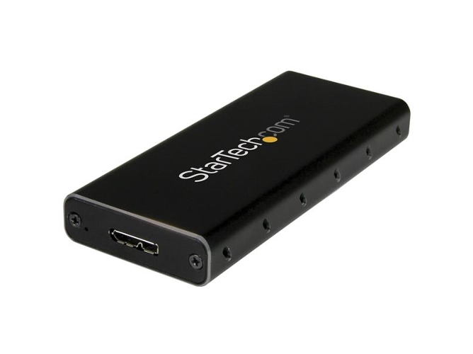 Caja Externa STARTECH.COM SMS1BMU313 SSD Negro, Plateado