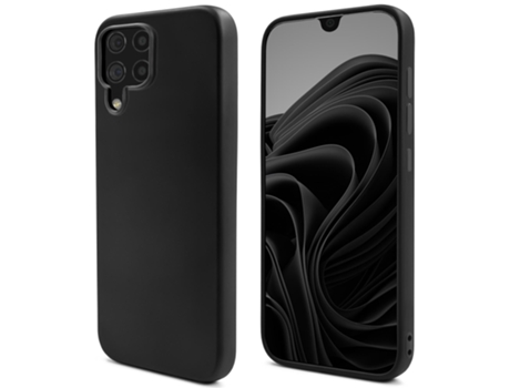 Estilo de Vida Temperamental. Funda de Silicona para Samsung A22 4G en Negro - Funda Ligera de Silicona Líquida con Acabado Mate y Forro de Microfi...