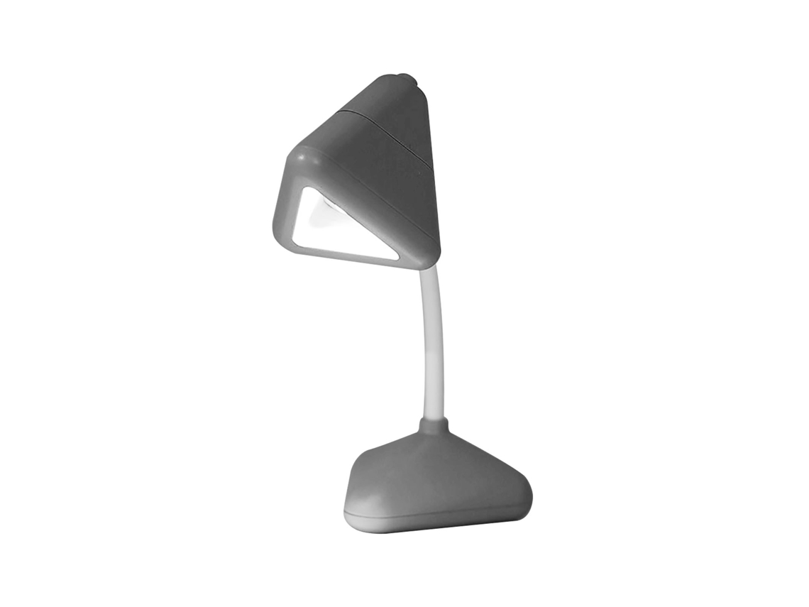 Mini Lámpara De Mesa Led Portátil Con Protección Ocular, Económica Para Leer, Viajar, Dormitorio, Gris.