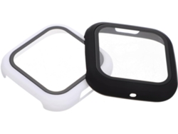 Protector de pantalla y funda rígida de policarbonato para smartwatch, funda protectora de cristal R Gokoco (2 unidades)