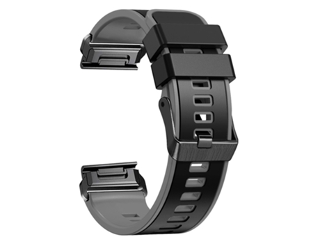 Correa de Silicona liberación rápida dos colores para Garmin Descent G1/Instinct 2 - negro/gris