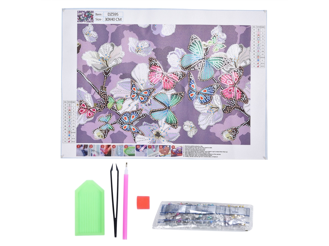 Kit de pintura de diamantes bordado manual decorativo